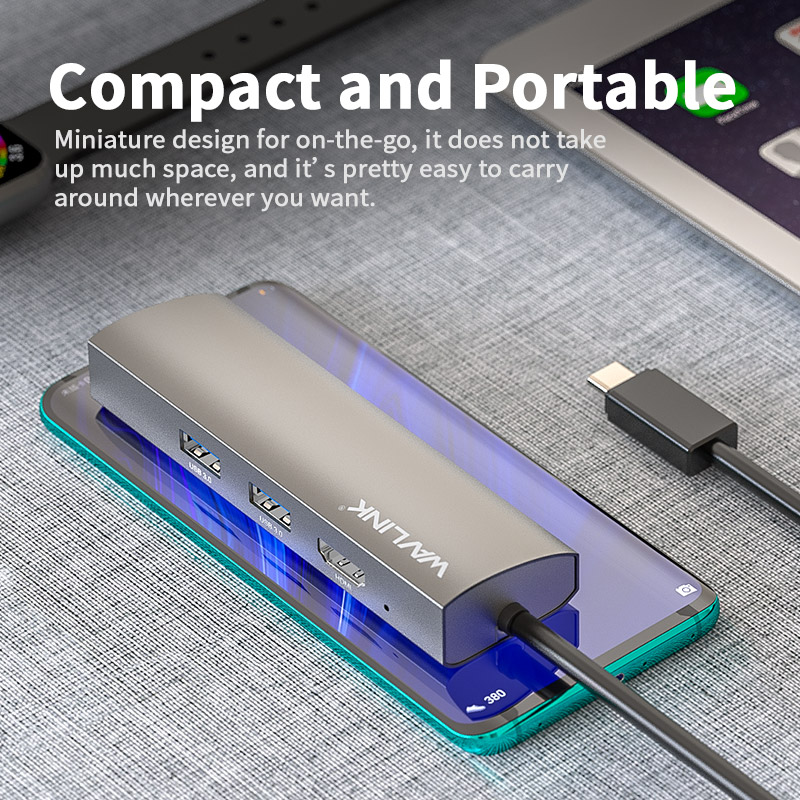 UHP3408 USB-C Travelling Mini Dock with Gigabit Ethernet 5